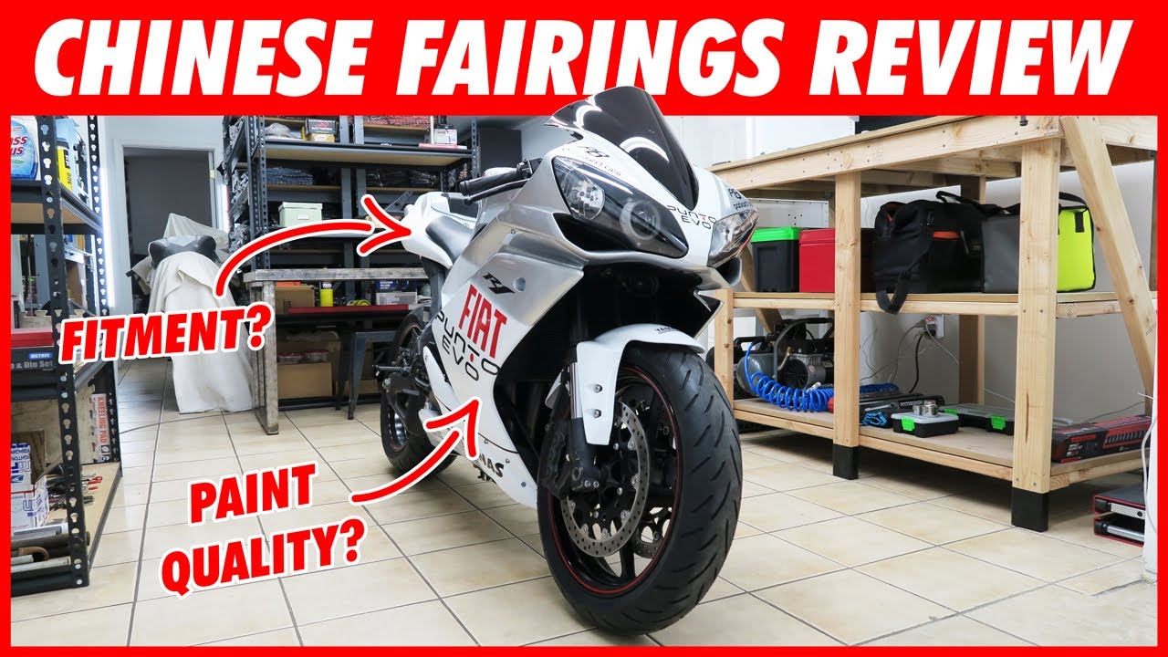 Review of Cheap Chinese Fairings on my Wrecked Yamaha R1