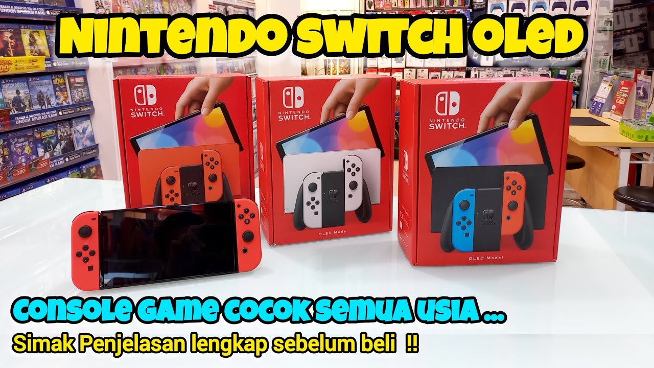 review nintendo switch oled lengkap |  harga nintendo switch 2024 | jual nintendo terlengkap bandung