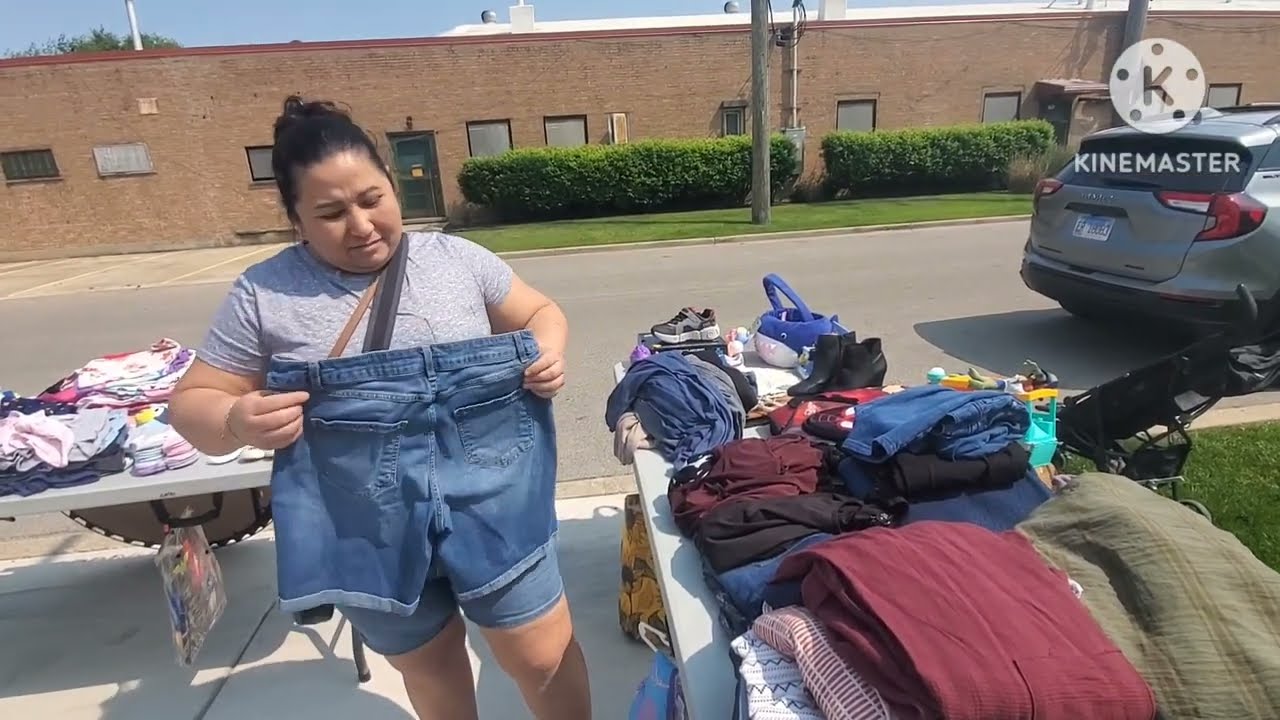 Fuimos a una venta de garaje 🇺🇲 😱 que increibles precios