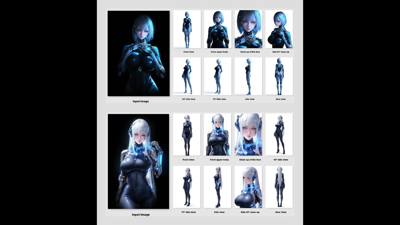 Character one-click multi-view workflow v2.0
