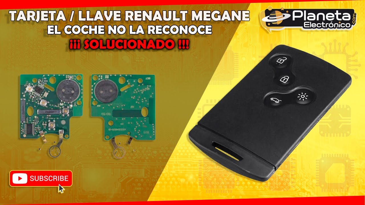 🚗 🚗 Tarjeta/Llave Renault Megane, el coche no reconocida SOLUCIONADO 🚗🚗