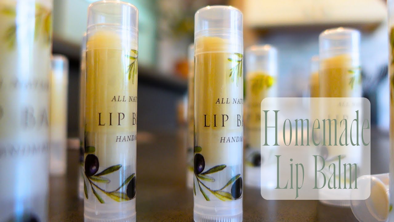 How To Make All-Natural Lip Balm with Beeswax, Shea Butter, and Coconut Oil