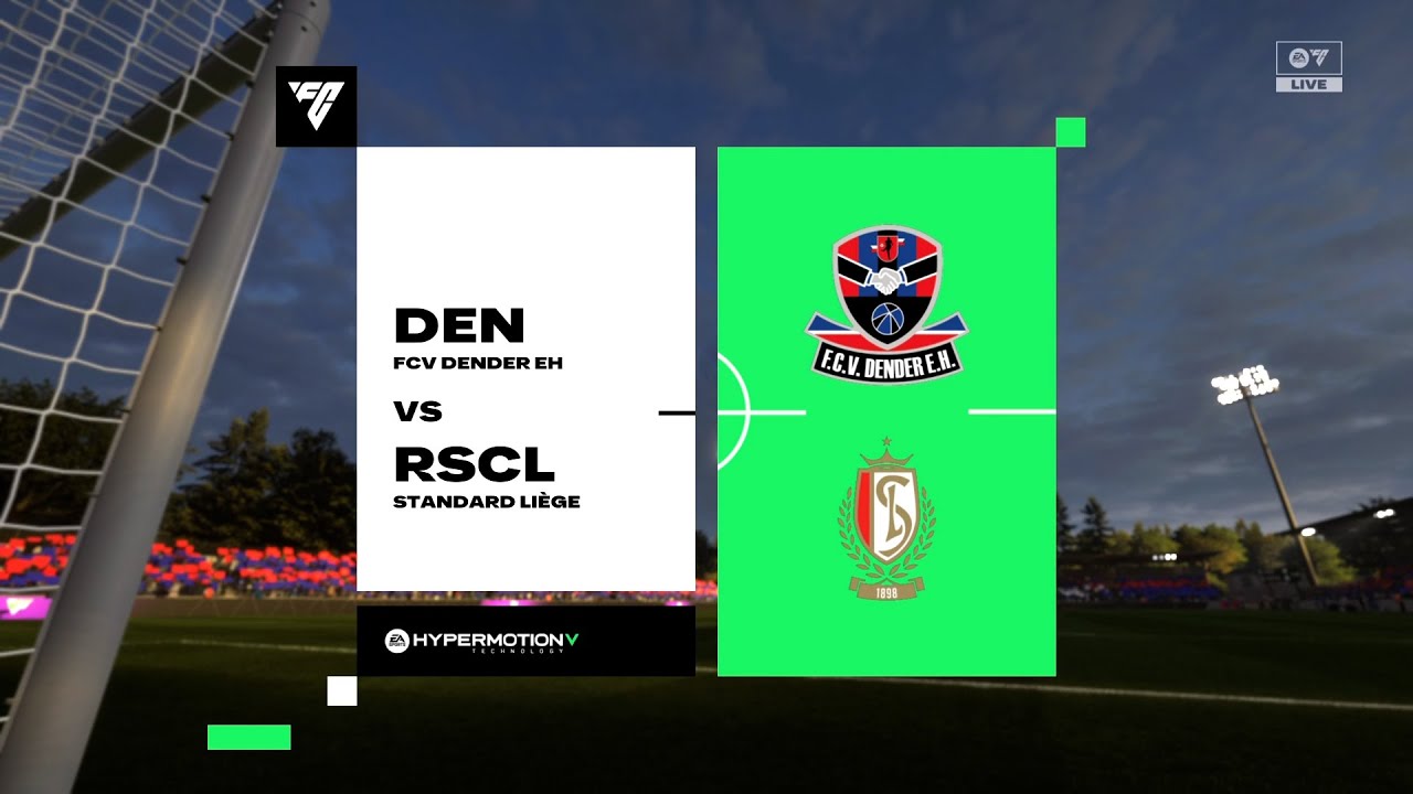 FCV DENDER EH vs STANDARD LIGE | Belgium: Jupiler Pro League | FC 26 | gameplay