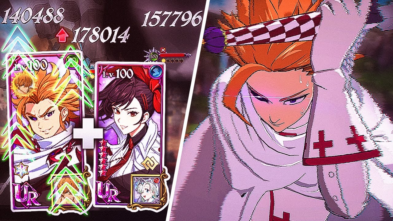 NEW INSANE 30% BASIC STAT CHAOS ARTHUR + YURI HUMAN COMBO!! GOD TIER TANK DPS!! [7DS: Grand Cross]