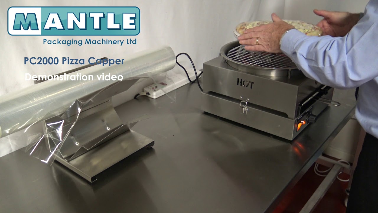 Mantle packaging Pizza capper / machine à emballer pizza
