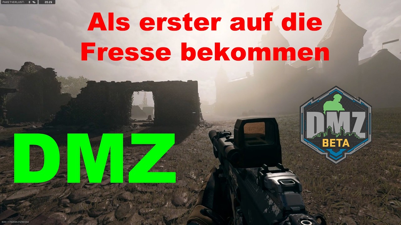 Als erster auf die Fresse bekommen.