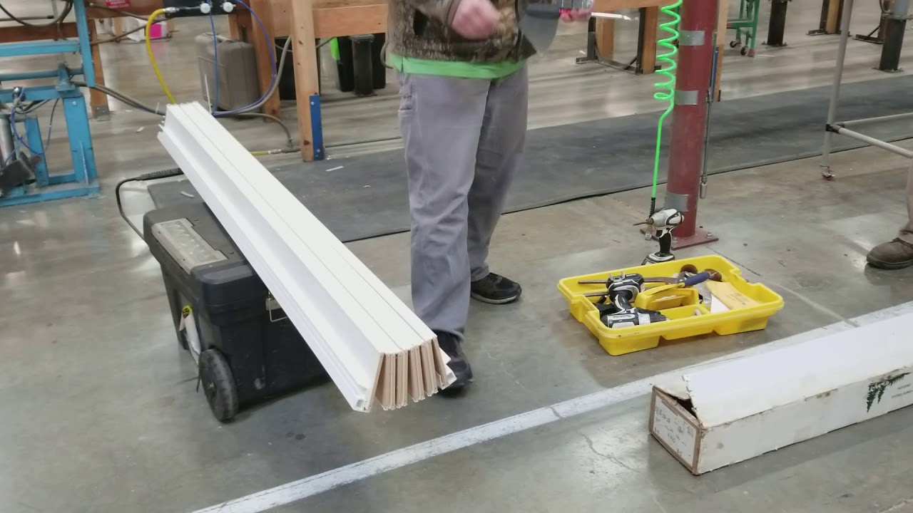 Cutting an accordion door in the field