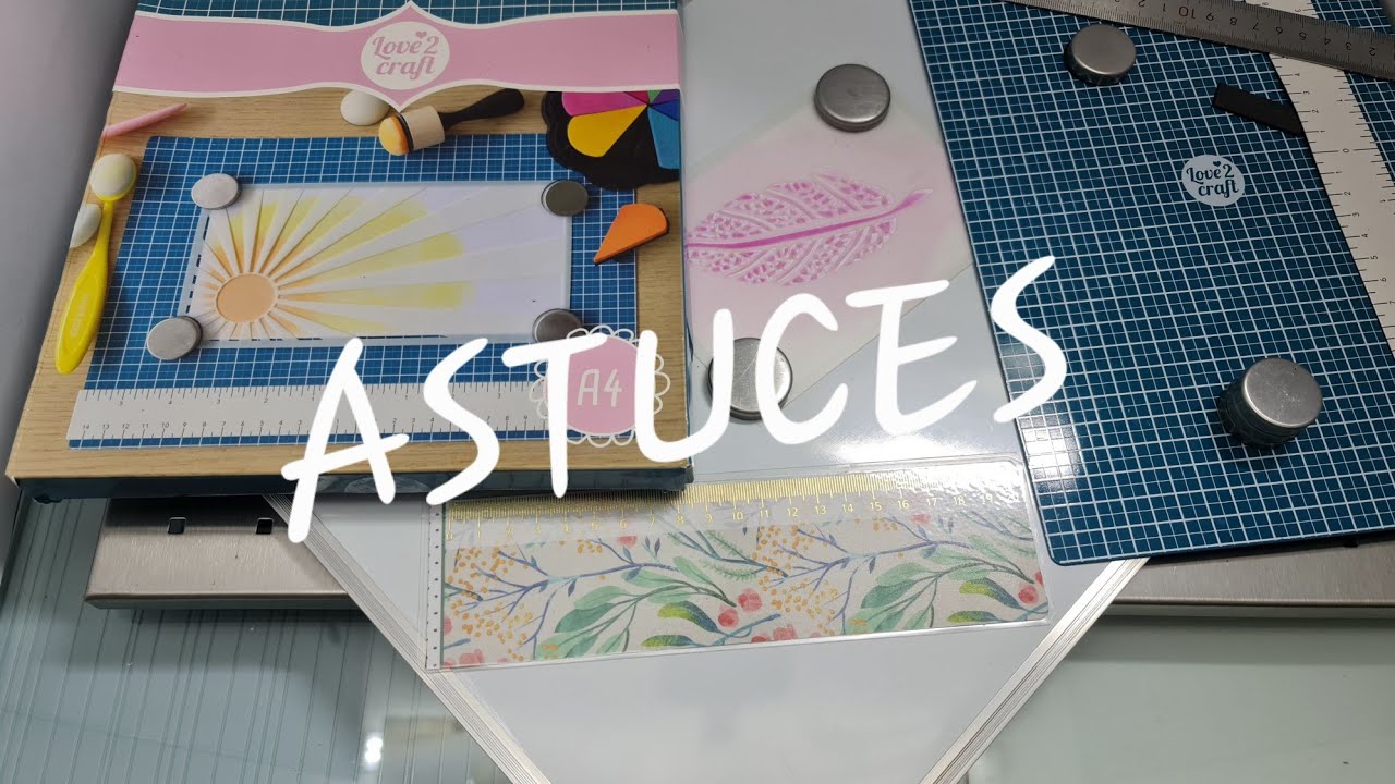 ASTUCE ET COMPARAISON DES PLAQUES AIMANTÉES. Plus petits blocs reçus. SCRAPBOOKING