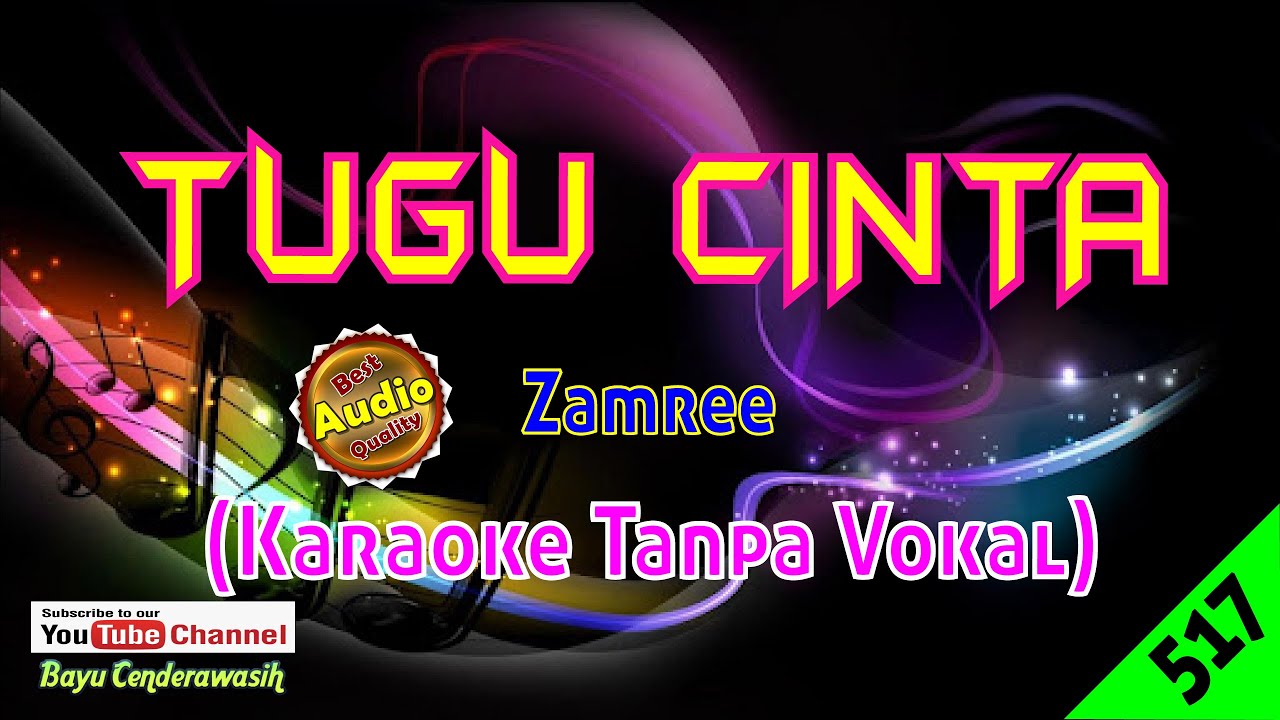 [❤NEW] Tugu Cinta by Zamree [Original Audio-HQ] | Karaoke Tanpa Vokal