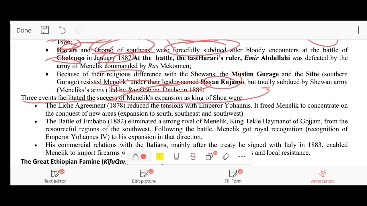 history unit 6 part-4 // menelik`s territorial expansion