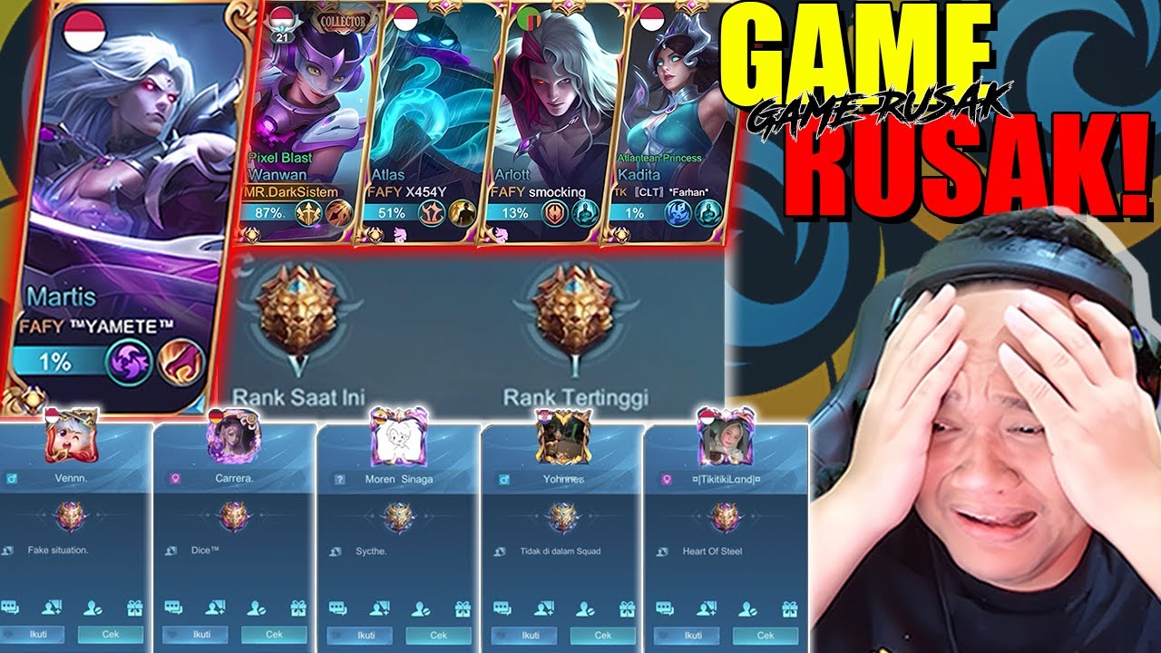 GAME RUSAK!! KETEMU TRIO BAWA LEGEND ABADI TAPI LAWAN NYA MALAH GLORY ADIL KAH BEGITU!?