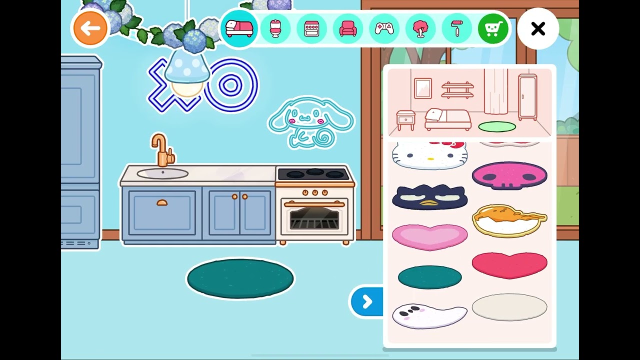 Part 1 of building a rainbow house in toca life world 