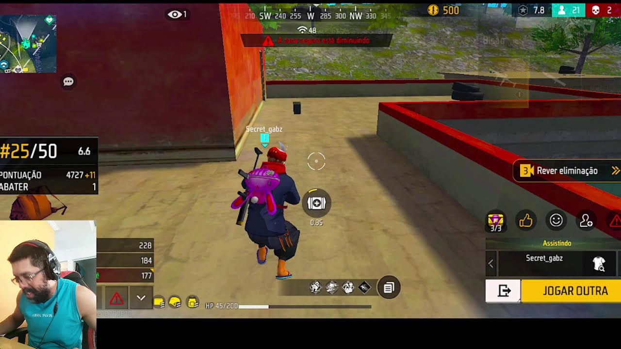 Olá! Free Fire ao vivo.