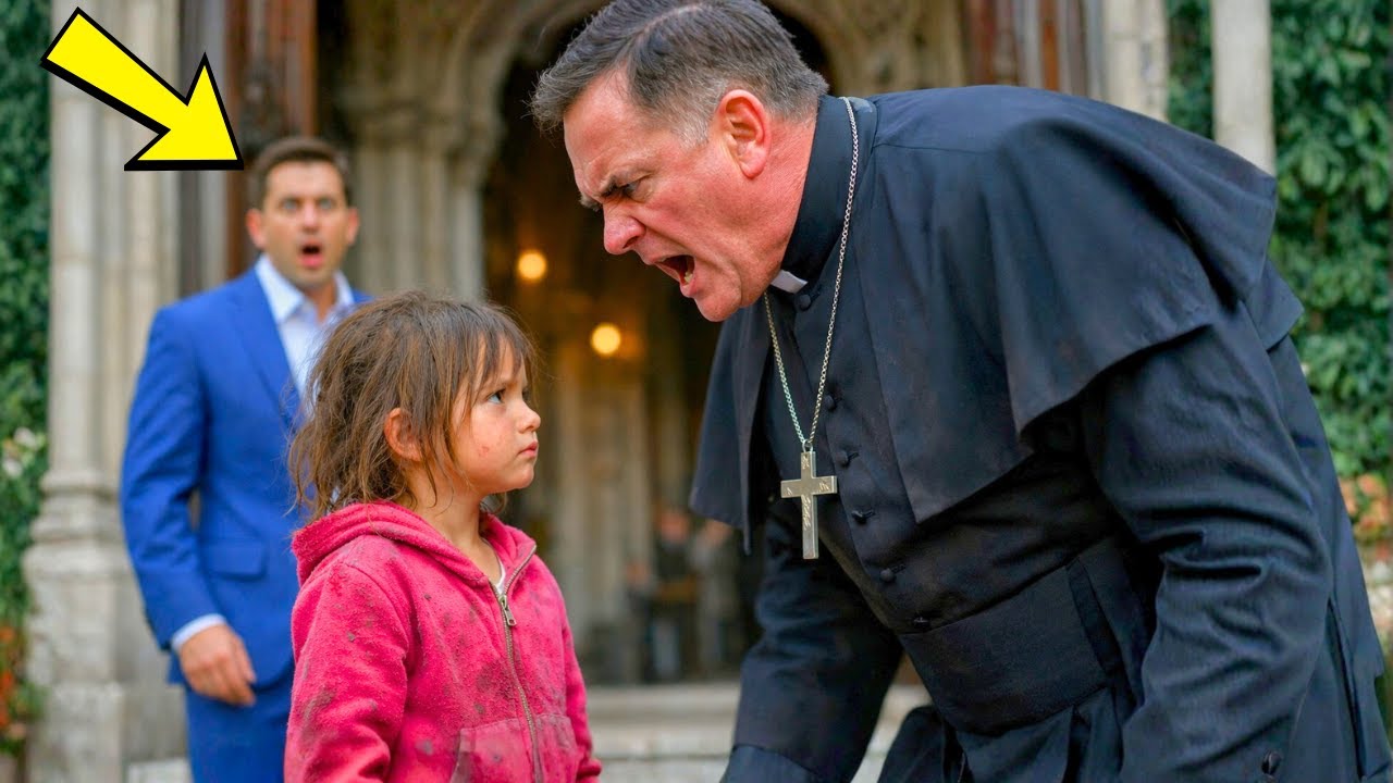 SACERDOTE UMILIA UNA BAMBINA POVERA E LE VIETA IL FUNERALE — IL MILIONARIO VEDE TUTTO!