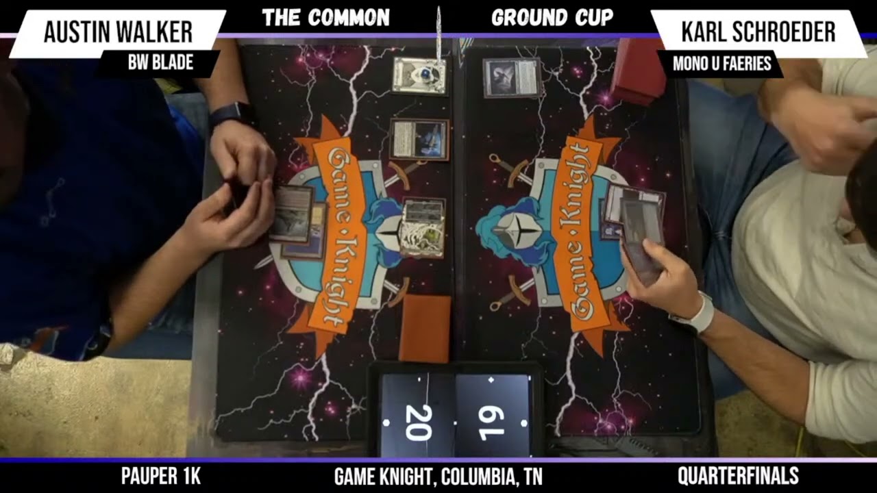 Quarterfinals - Common Ground Cup - BW Blade VS Faeries - Pauper $1k MtG Tournament - 1-18-25