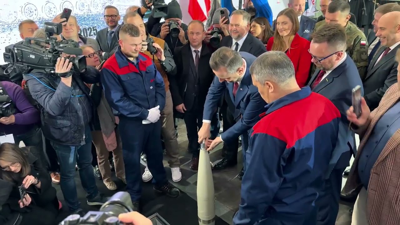 Wmurowanie kamienia węgielnego pod fabrykę amunicji 155 mm w Kraśniku