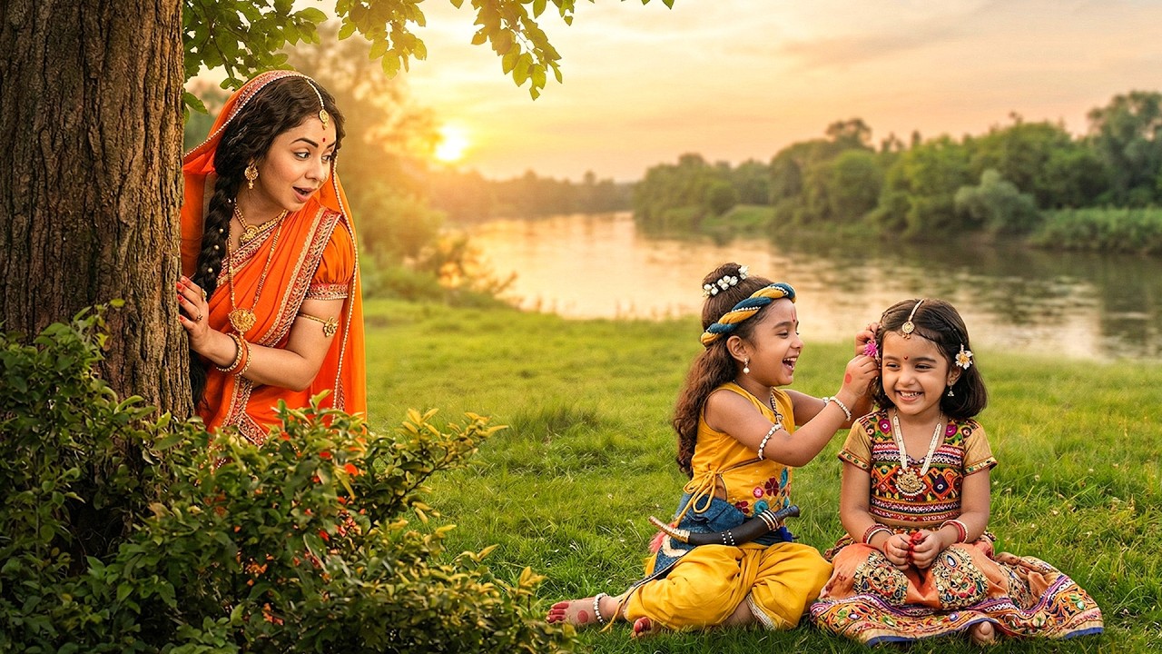 मैया ने छुपके देखा कृष्ण और राधा का प्रेम ! क्या होगा आगे ? | यशोमती मईया के नंदलाला | Shree Krishan