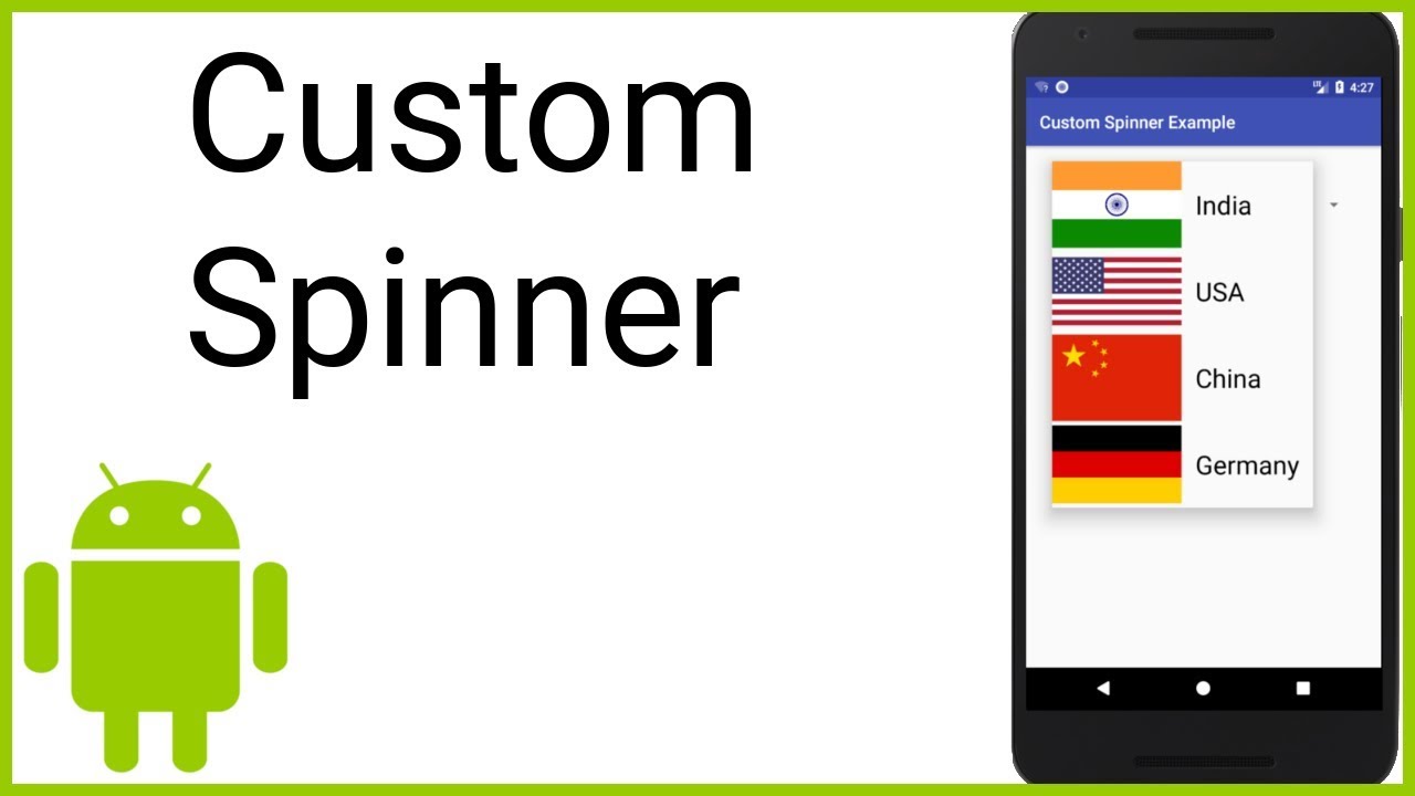Создание пользовательского выпадающего списка &mdash; руководство по Android Studio