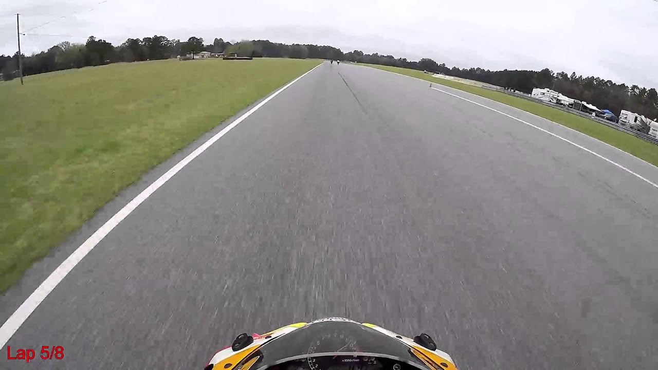WERA National Open SuperStock Novice Roebling Road Raceway (RRR) 3.21.16 Helmet Cam