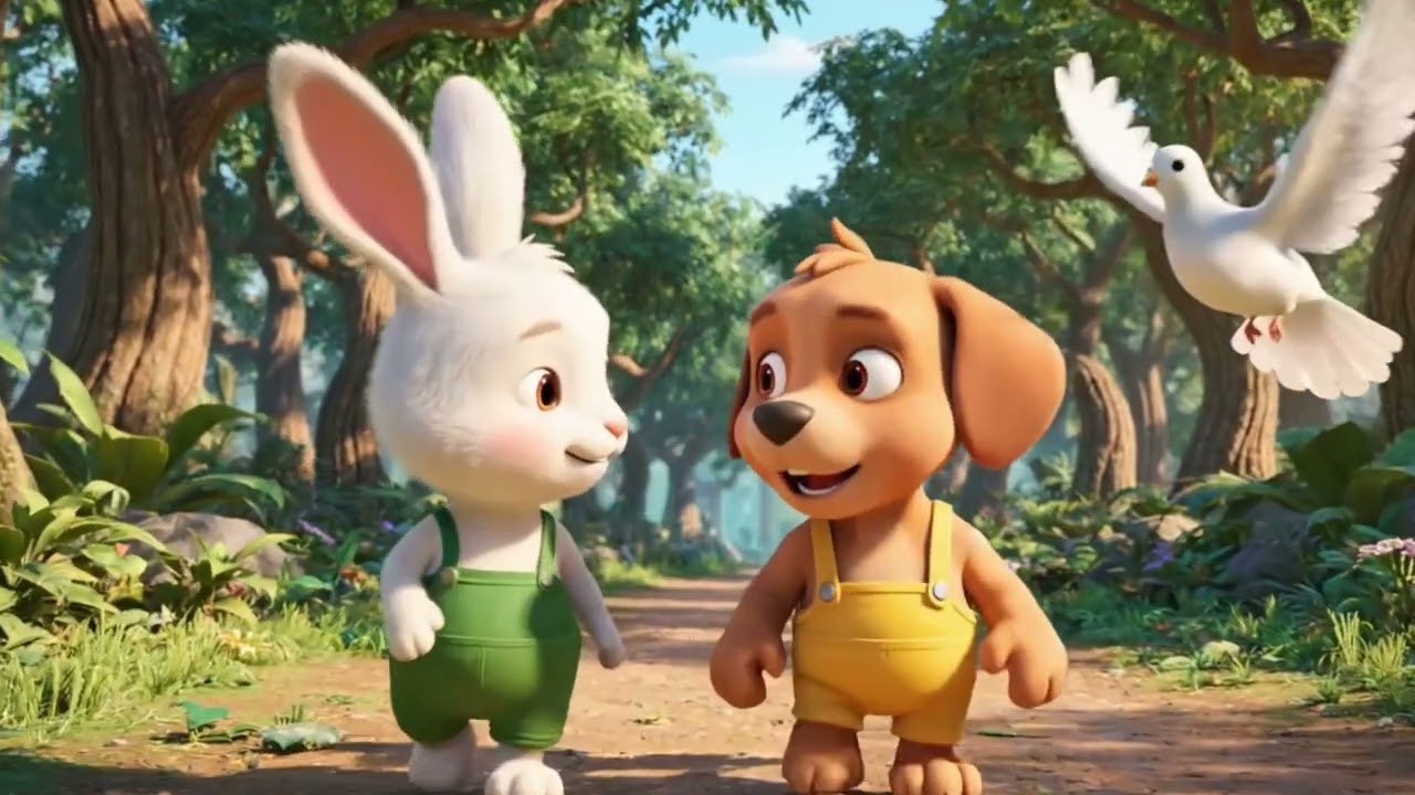 BUNNY & PUPPY – A JOURNEY HOME 🌲✨