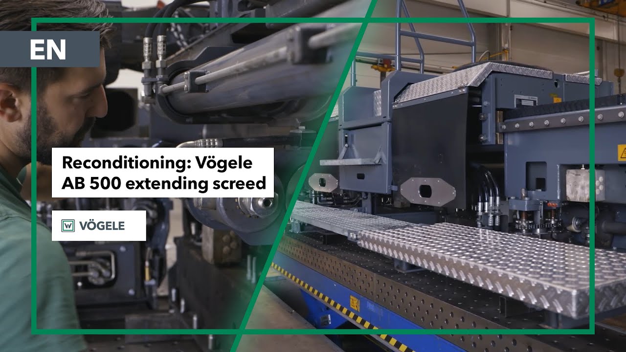 As Good as New: Reconditioning a Vögele AB 500 Extending Screed