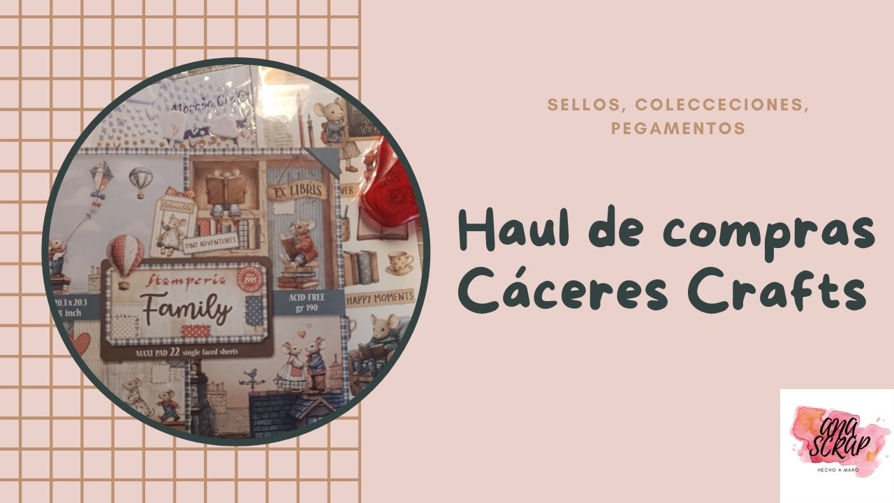 Haul de compras scrapbooking. Sellos, colección, pegamentos, organización...