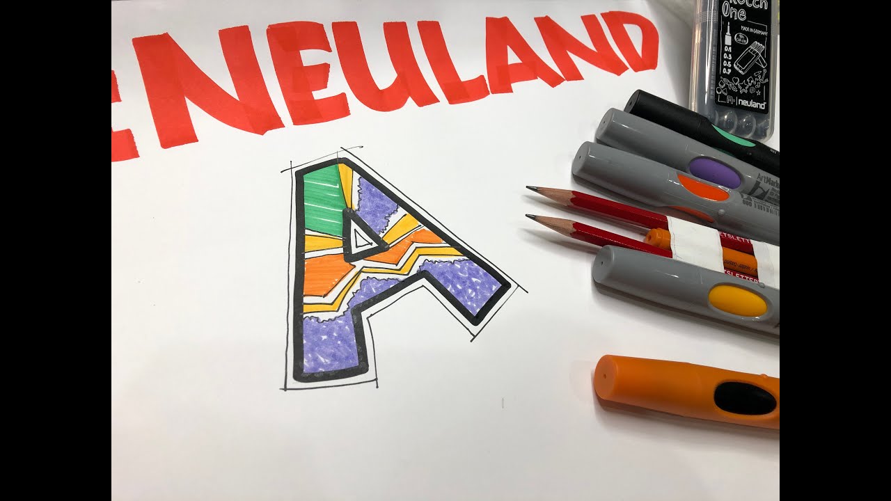 Decorative Neuland Hand Letters