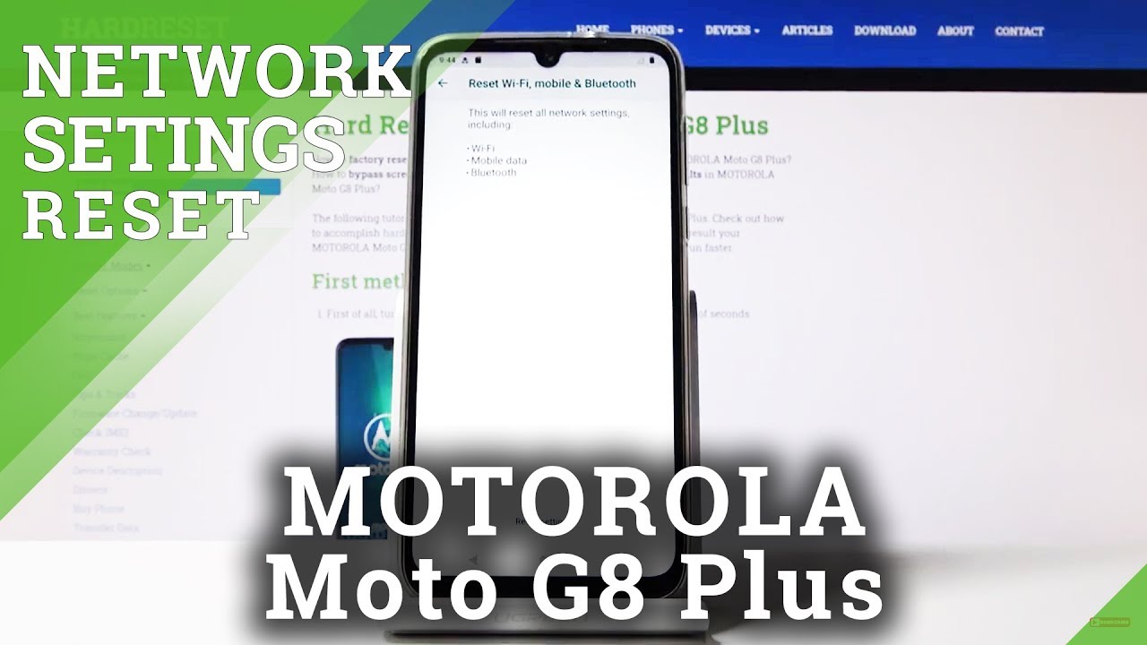 How to Reset Network in MOTOROLA Moto G8 Plus &ndash; Restore Network Defaults