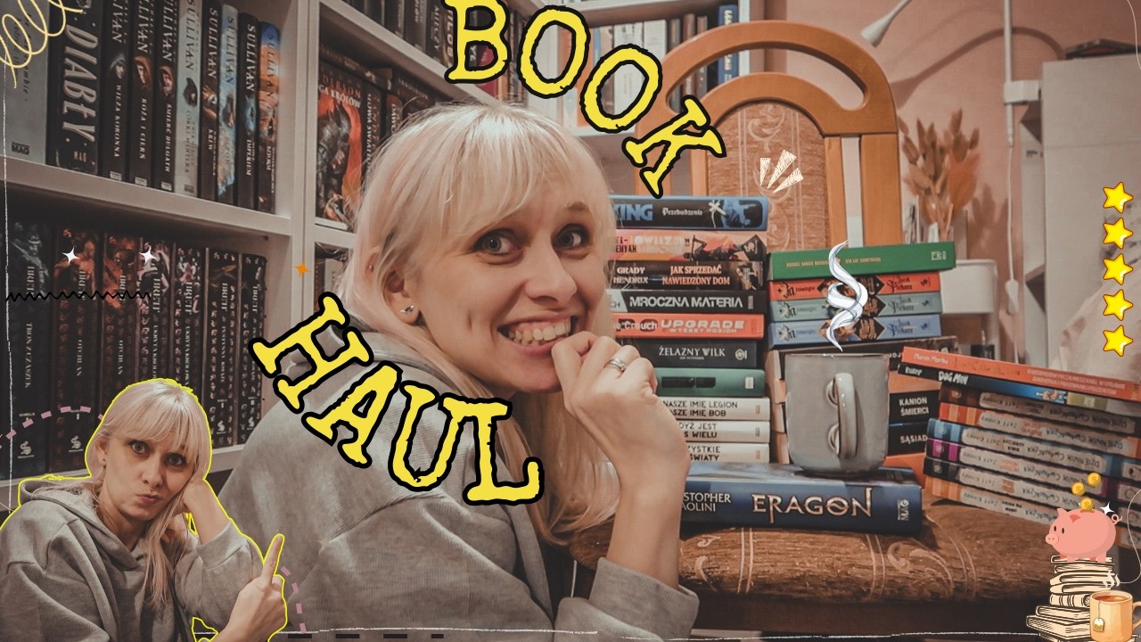 BOOKHAUL 📚🥰udało się upolować serię Bobiverse🤗 Ozdoby na regały🤩 dziecięce książki i komiksy 🦕👦👧