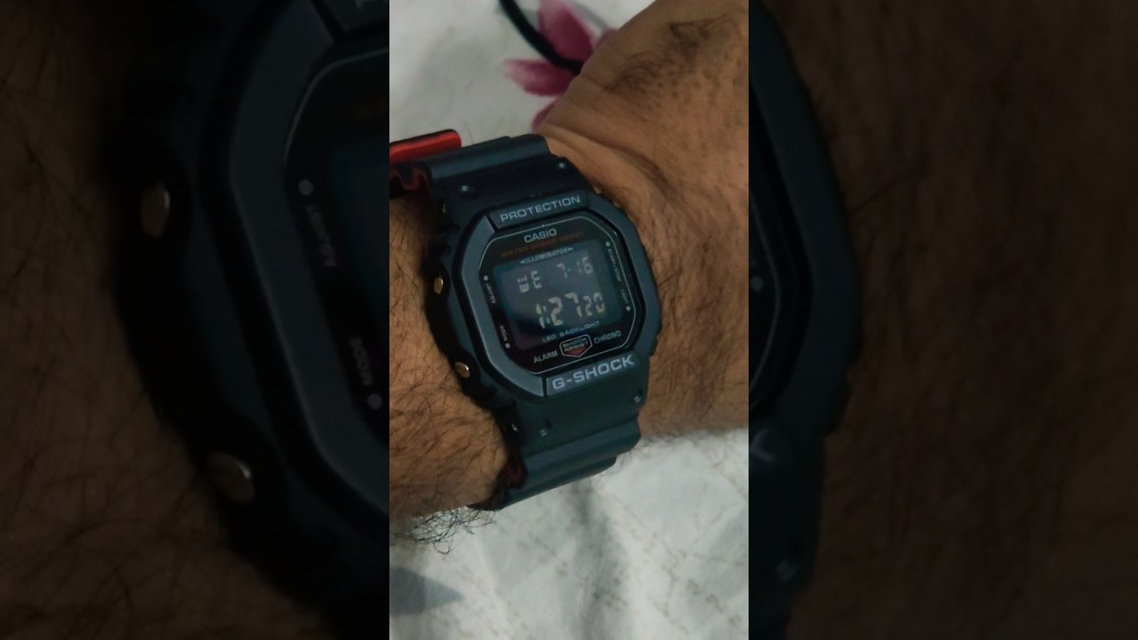 G shock DW5600 Red black