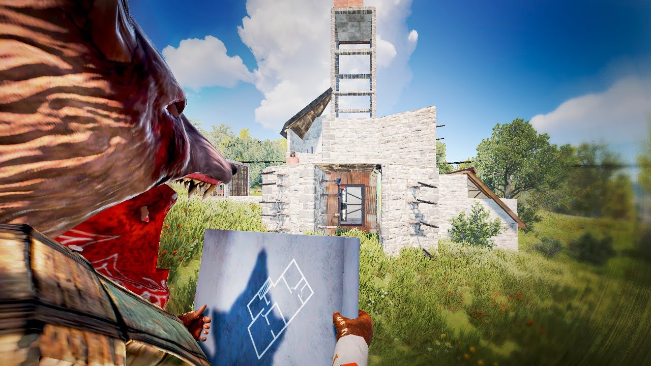 ASÍ es la BASE de un LOCO - RUST - Gameplay español