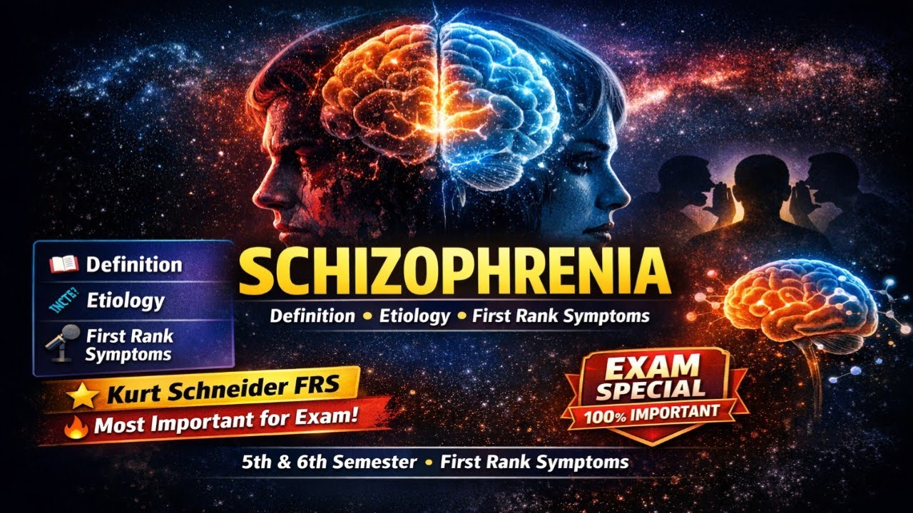 #schizophrenia #firstranksymptom #etiology  #part-1