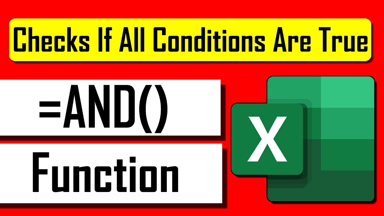 How to Use AND Function in Excel