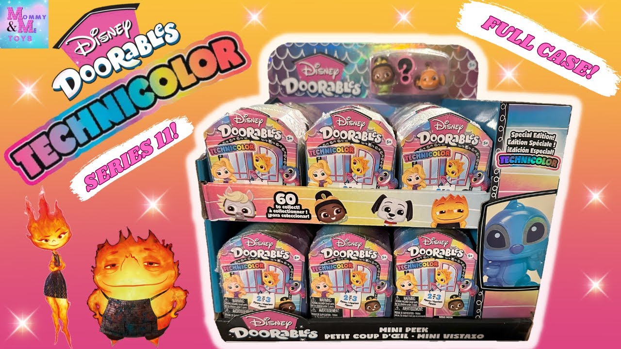 UNBOXING A FULL CASE OF DISNEY DOORABLES SERIES 11 TECHNICOLOR WITH CODES!