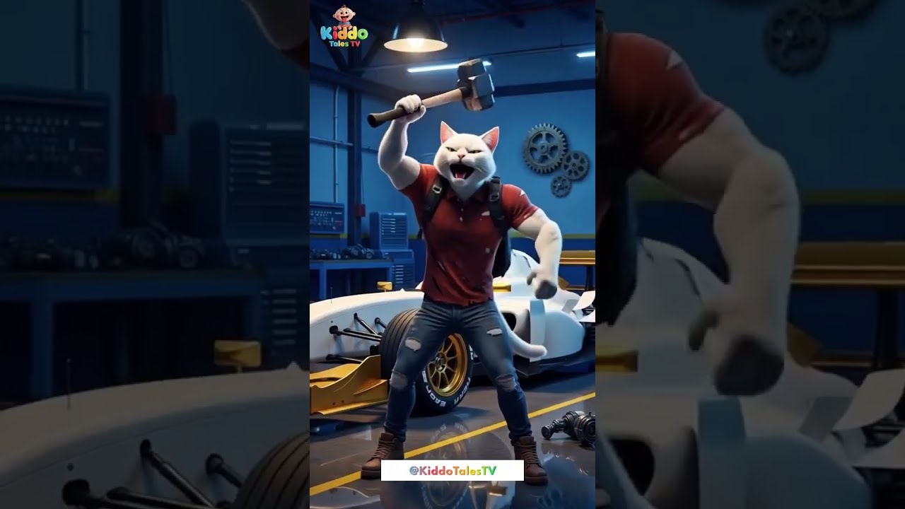 cat racing 🏎️ video kids 