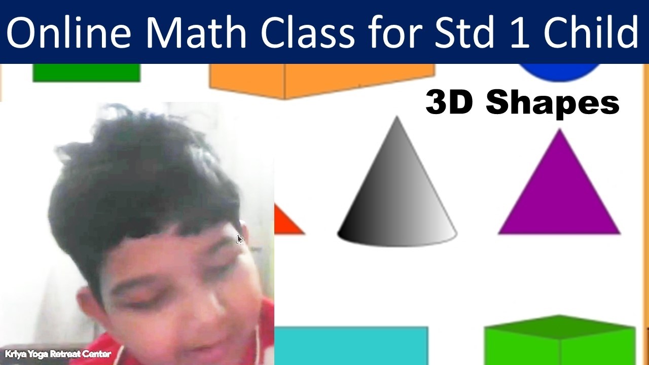 Online Math Class for Std 1 Child - 3D Shapes Introduction