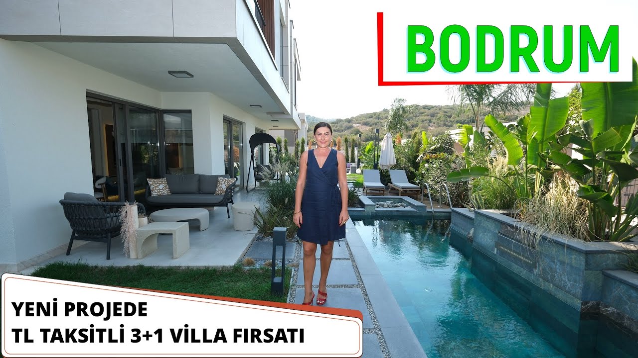 Bodrum Boğaziçi Adabükü Yeni Projede Taksitli Satılık Villa