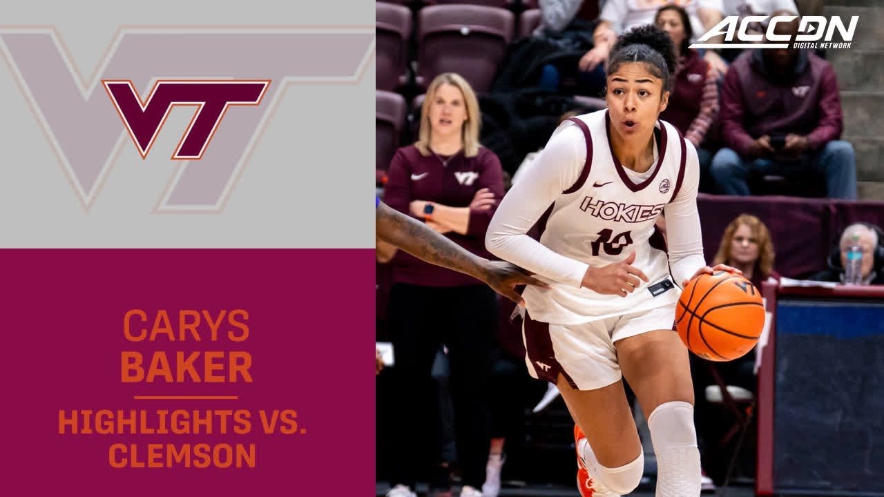 Virginia Tech's Carys Baker Highlights vs. Clemson