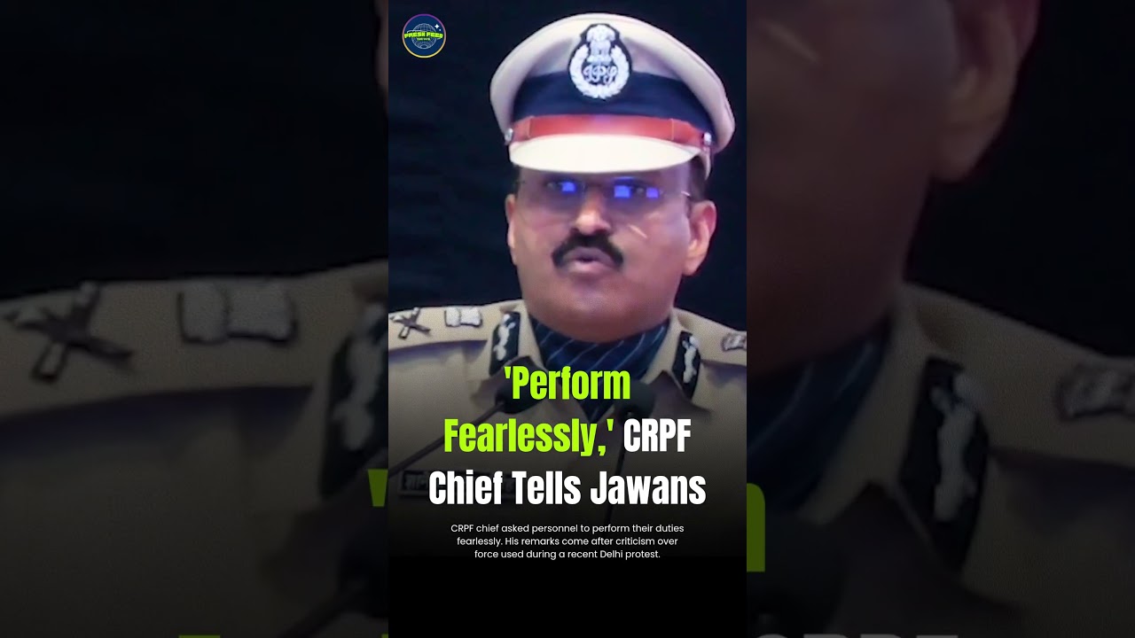 CRPF Chief Breaks Silence After Delhi Protest Row 🇮🇳 | 