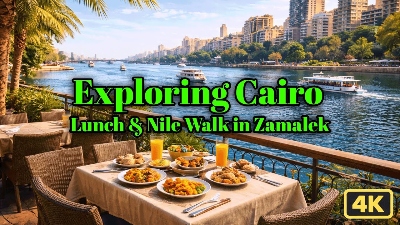 Exploring Cairo  Lunch & Walking Along the Nile in Zamalek