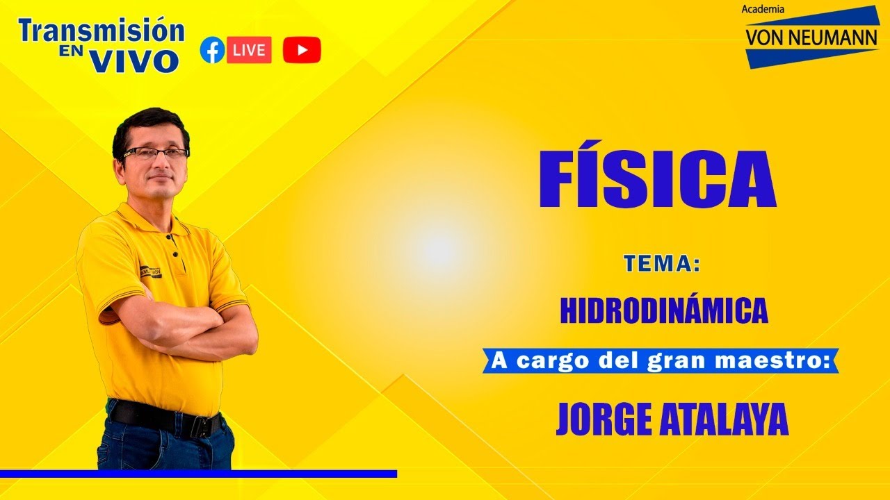 🔴Clases EN VIVO🔴 FÍSICA   Tema: Hidrodinámica.📚