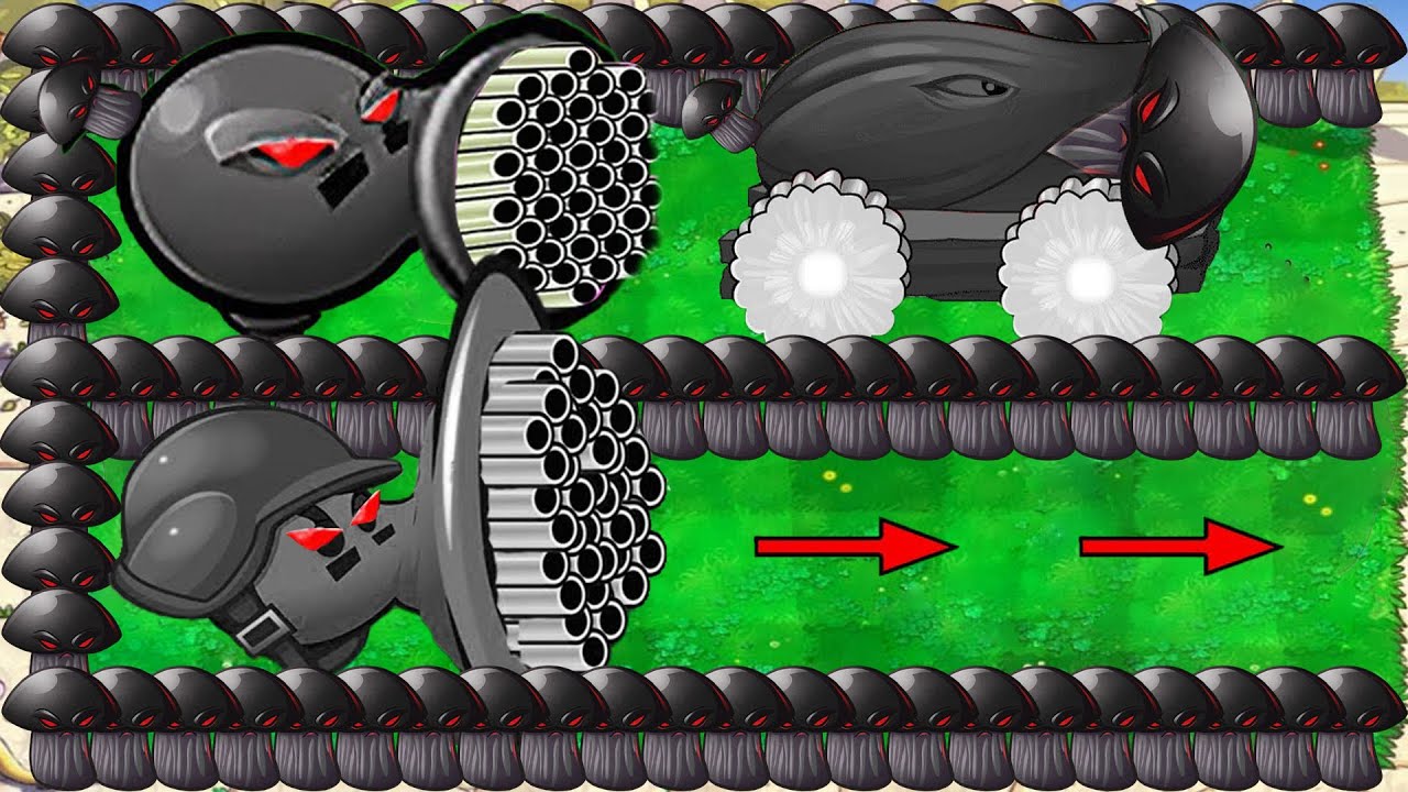 Doom Gatling Pea X Doom Peashooter X Doom Cannon Shroom vs Dr.Zomboss - Plants vs Zombies Hack