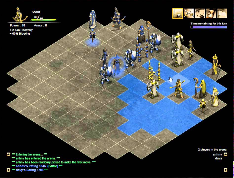 Tactics Arena Online (TAO) - anhnv versus davy (game 1/2)