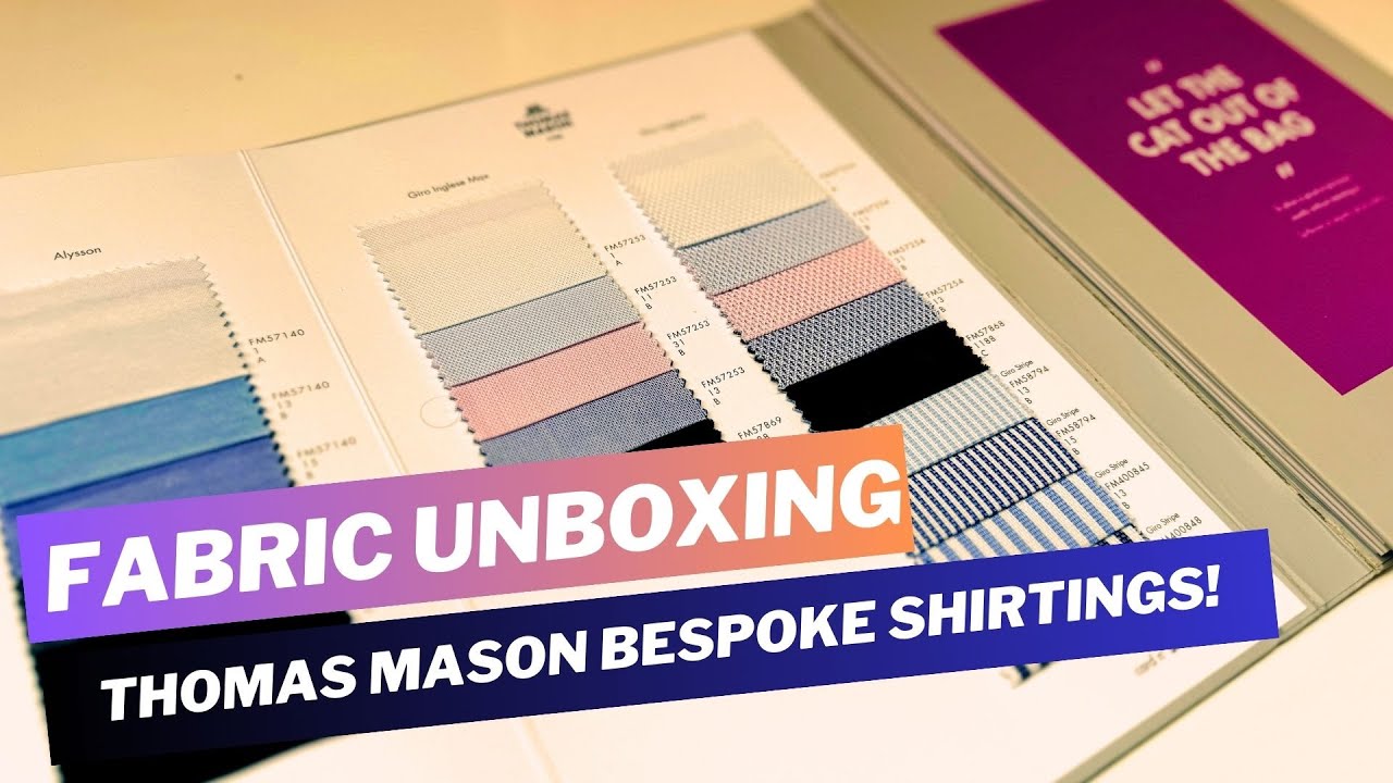Which Fabric Is Best For Shirts? Thomas Mason Bespoke Collection Unboxed! #bespoketailoring #fabric