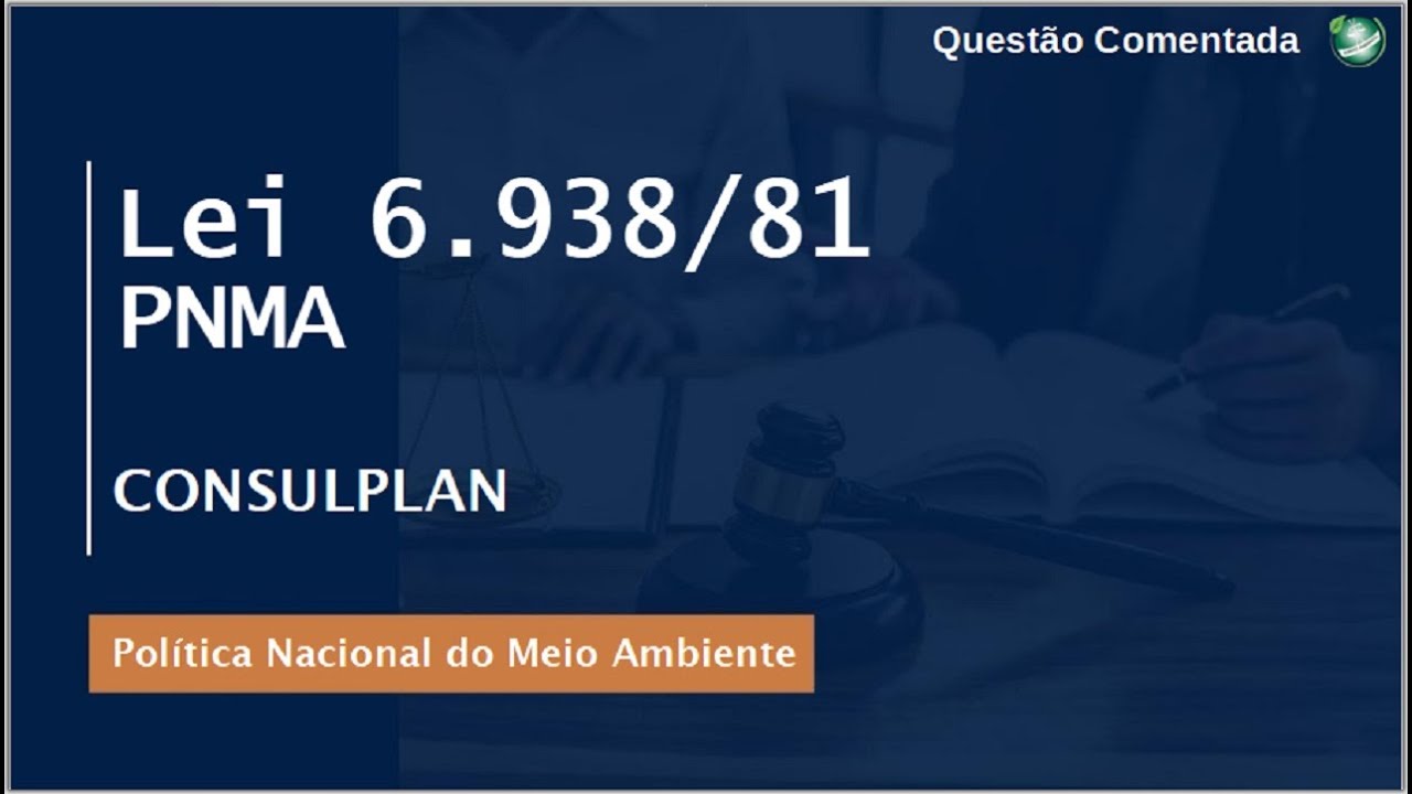 Lei 6.938/81 | Correção de questão de provas | Consulplan