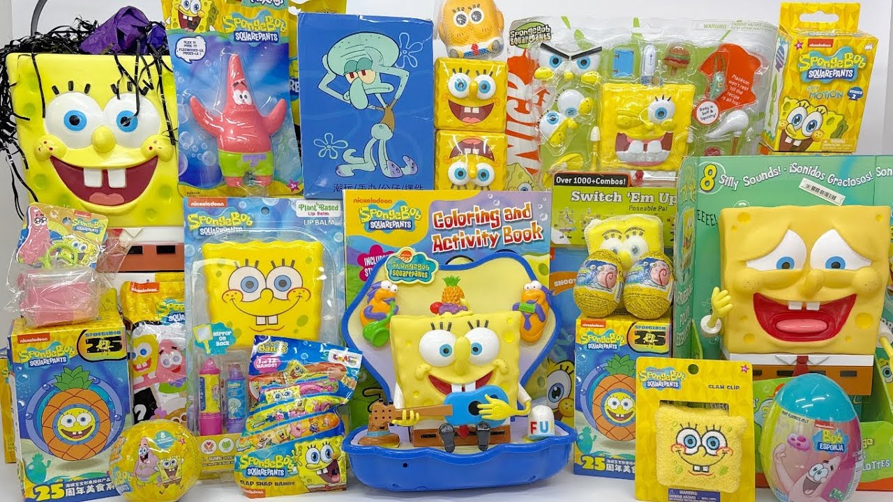 ASMR SpongeBob SquarePants Oddly Satisfying Toy Unboxing