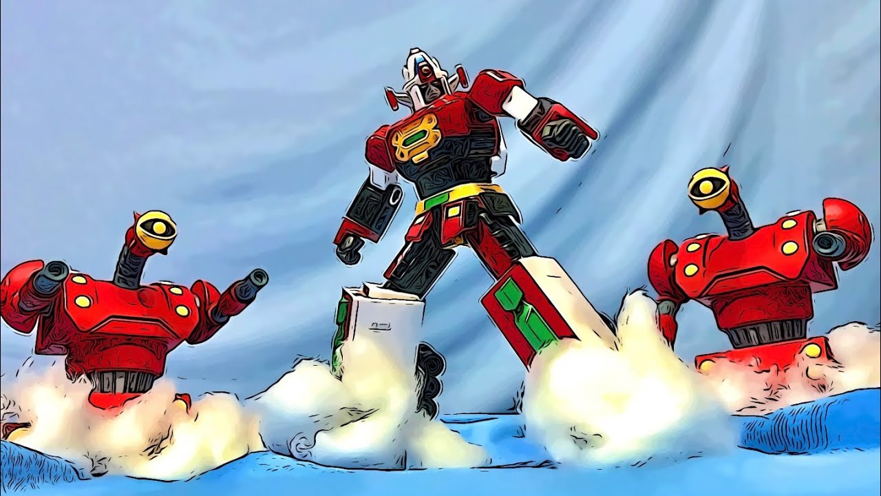 Daimos vs Zubanzer Force | Tōshō Daimos Stop Motion | LJPL Animation