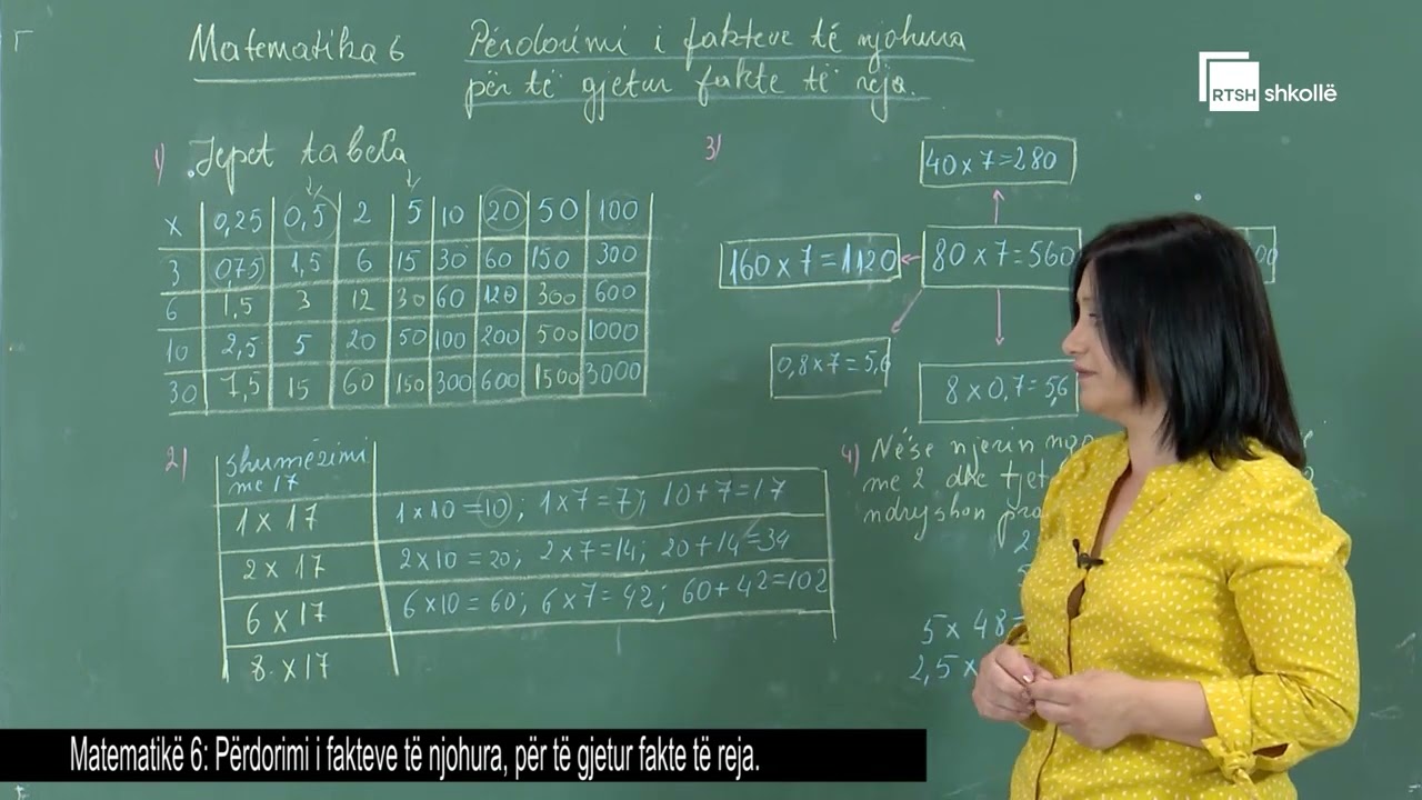 Përdorimi i fakteve të njohura, për të gjetur fakte të  reja| Matematikë 6