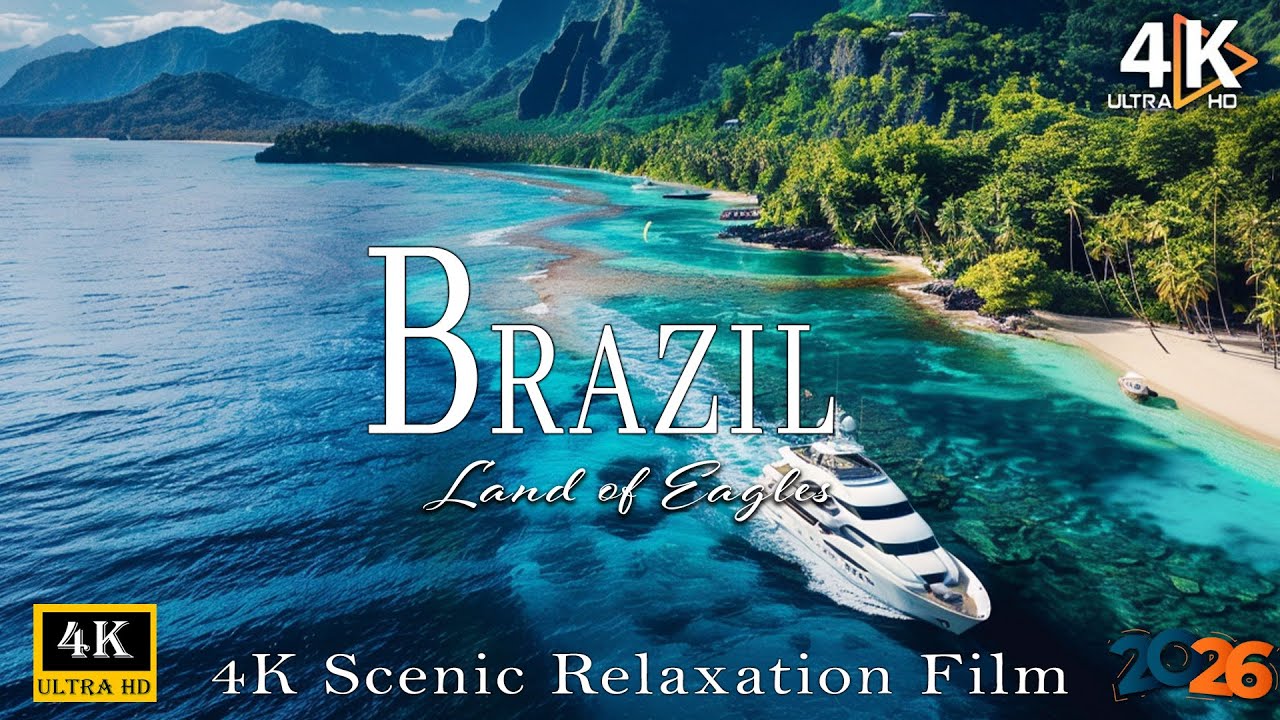 BRAZIL 4K - Incredible Scenes, Vibrant Culture & Hidden Travel Gems with Deep House Chill Music