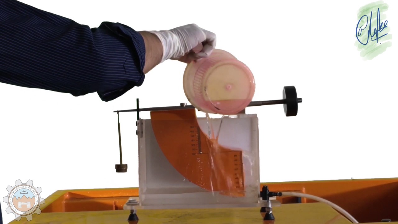 To Determine the Theoretical and Actual Centre of Pressure on a Partially Submerged Body